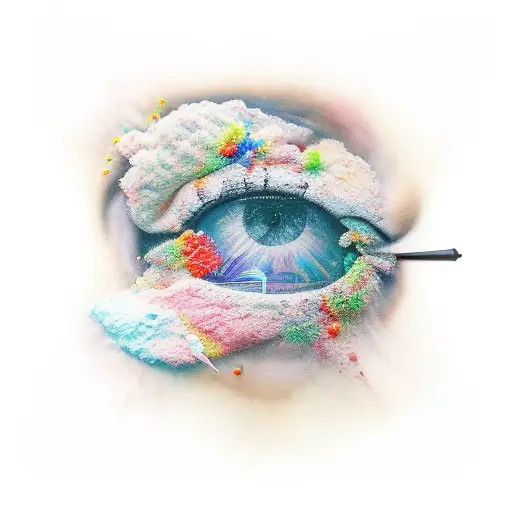 calm in the chaos tattoo design idea