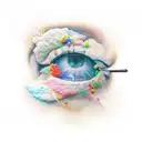 calm in the chaos tattoo design idea