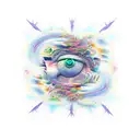 calm in the chaos tattoo design idea