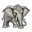 elephant angryelephant angry eyes tattoo design idea