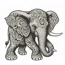 elephant angryelephant angry eyes tattoo design idea