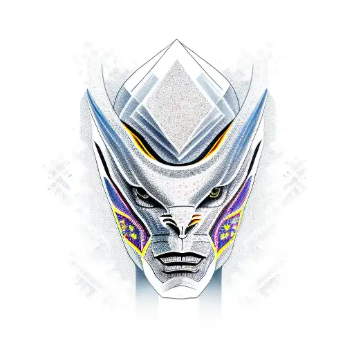 black mamba with a diamond  tattoo design idea