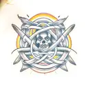 witch's knot tattoo design idea