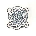 witch's knot tattoo design idea
