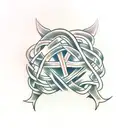 witch's knot tattoo design idea