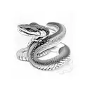 a rattlesnake biting a falcon tattoo design idea