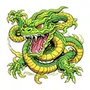 shenron dragon ball tattoo design idea