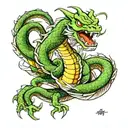 shenron dragon ball tattoo design idea