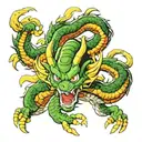 shenron dragon ball tattoo design idea
