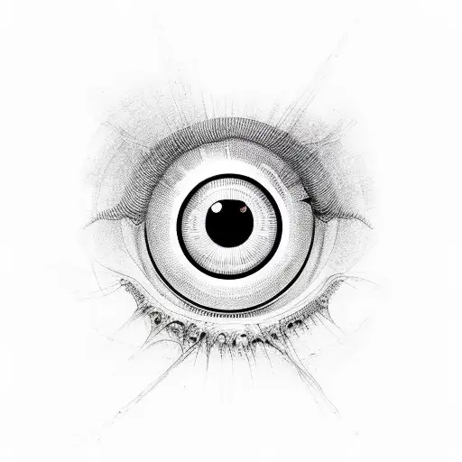 evil eye, arabic tattoo design idea