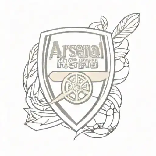 arsenal football club tattoo design idea
