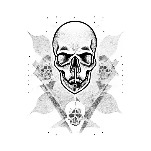 g59 skull tattoo design idea