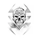 g59 skull tattoo design idea
