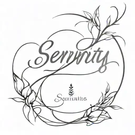 serenity courage wisdom tattoo design idea