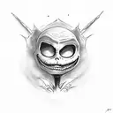 jack skellington w/zero tattoo design idea