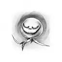 jack skellington w/zero tattoo design idea