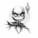 jack skellington w/zero tattoo design idea