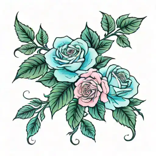 pink roses japanese style tatto design tattoo design idea