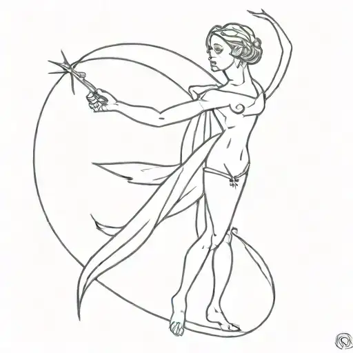 Renaissance art tattoo design idea