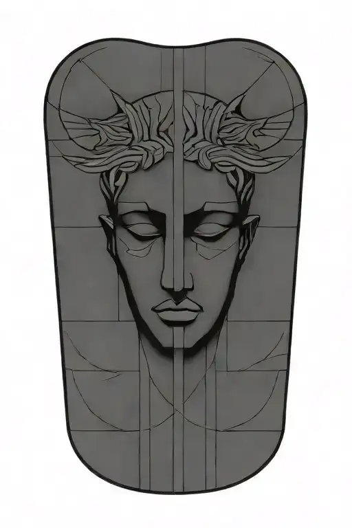 Greek mythology modern patchwork sleeve tattoo design tattoo design idea