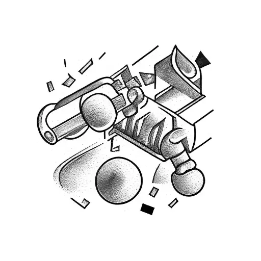 dumbbell  tattoo design idea