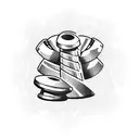 dumbbells  tattoo design idea