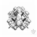 dumbbell  tattoo design idea