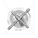 dumbbell  tattoo design idea