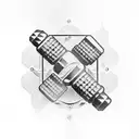 dumbbell  tattoo design idea