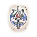 dumbbells  tattoo design idea