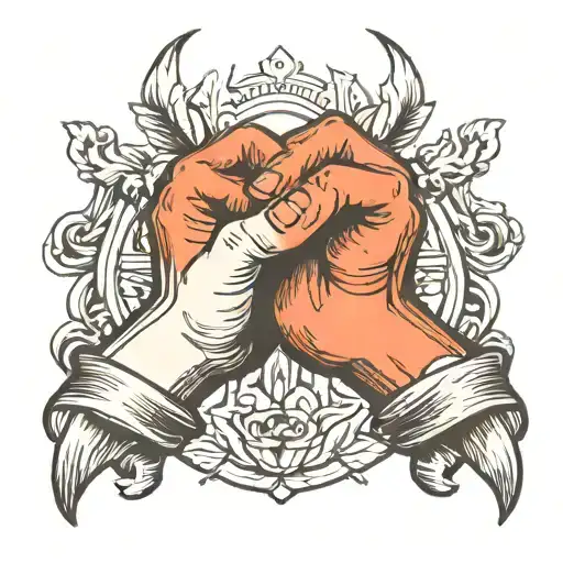 pinky promise intertwined symbolizing friendship tattoo design idea