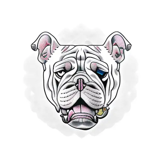 bulldog , panther , Trojan  tattoo design idea