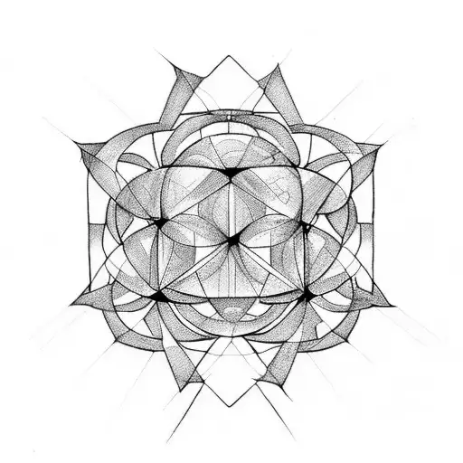 metatron cube tattoo design idea