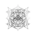 metatron cube tattoo design idea
