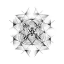 metatron cube tattoo design idea
