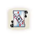 cartas de blackjack y dados debajo  tattoo design idea