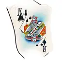 cartas de blackjack y dados debajo  tattoo design idea