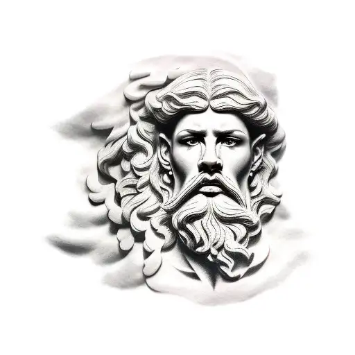 Greek sculpture tattoo design idea