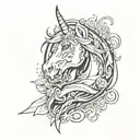 create an arm sleeve tattoo inspired by pony reinhardt's art tattoo design idea