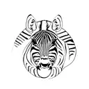 Zebra tattoo design idea