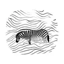 Zebra tattoo design idea