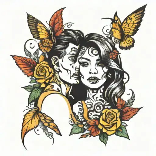 mother and son matching tattoos tattoo design idea