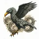 jormungandr and odin's ravens full sleeve tattoo tattoo design idea
