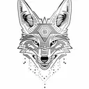coyote tattoo design idea