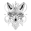 coyote tattoo design idea