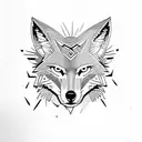 coyote tattoo design idea