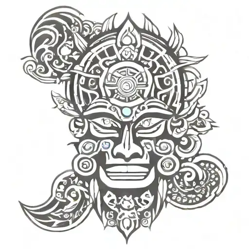 totem style tattoo incorporating tattoo design idea