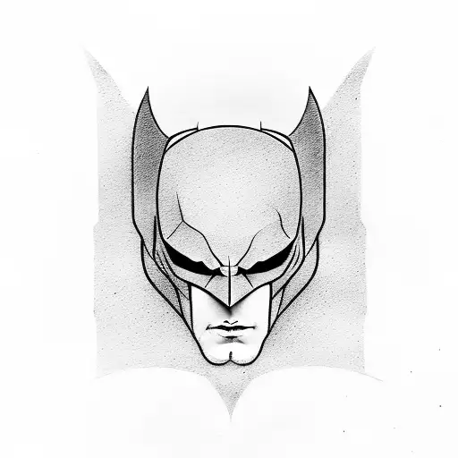 Batman logo tattoo design idea