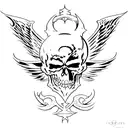 deathbat tattoo design idea