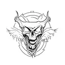 deathbat tattoo design idea